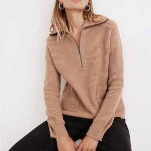 Glenbrook Half-Zip Pullover Sweater XS madewell